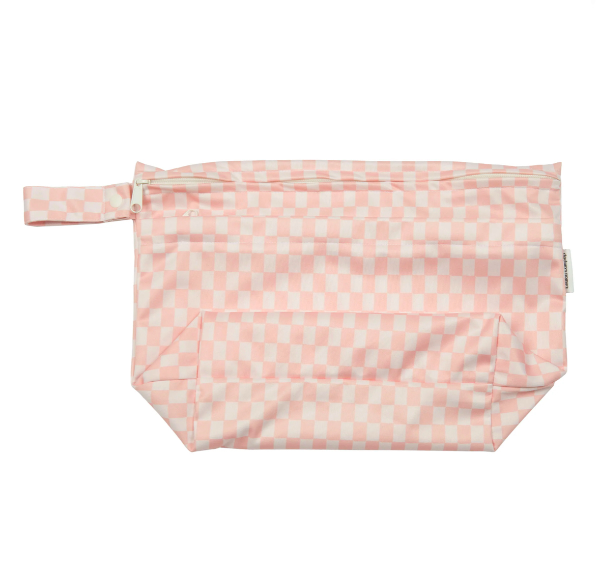 LouLou Lollipop Wet/Dry Bag in Pink Checkerboard