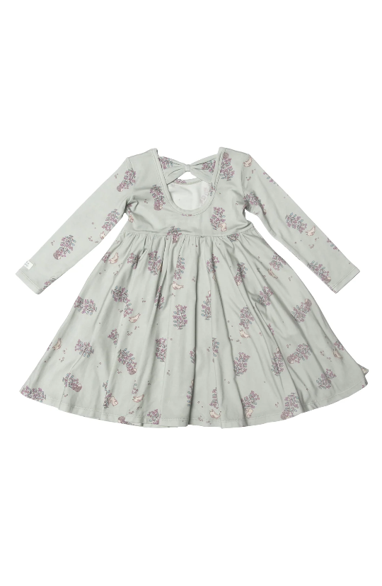 LouLou Lollipop Skater Dress in Hedgehog Forest