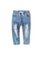 Little Bipsy Distressed Denim in Light Wash